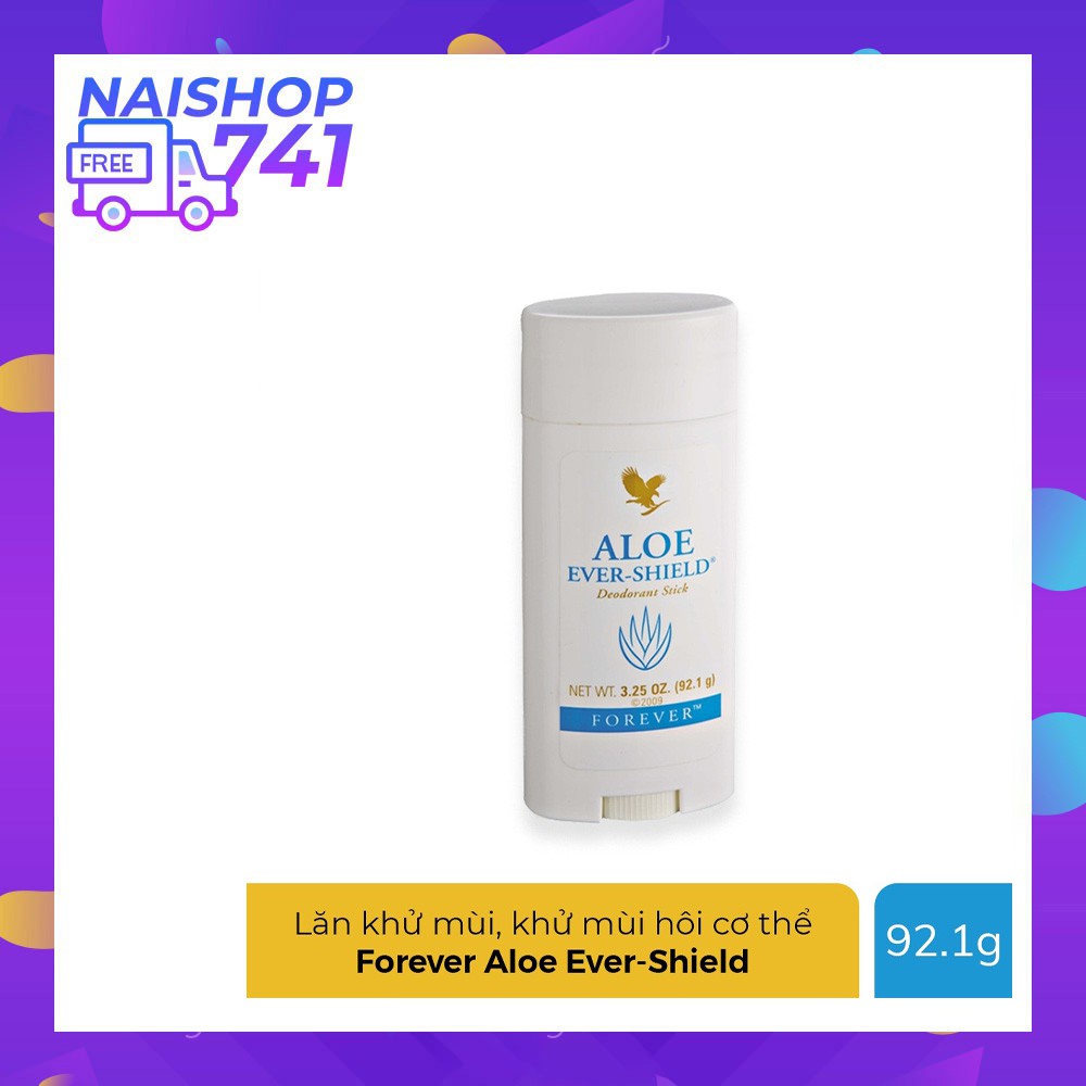 Forever Aloe Ever Shield lăn khử mùi, khử mùi hôi nách, mùi hôi cơ thể, bảo vệ da (Hộp 92.1g)