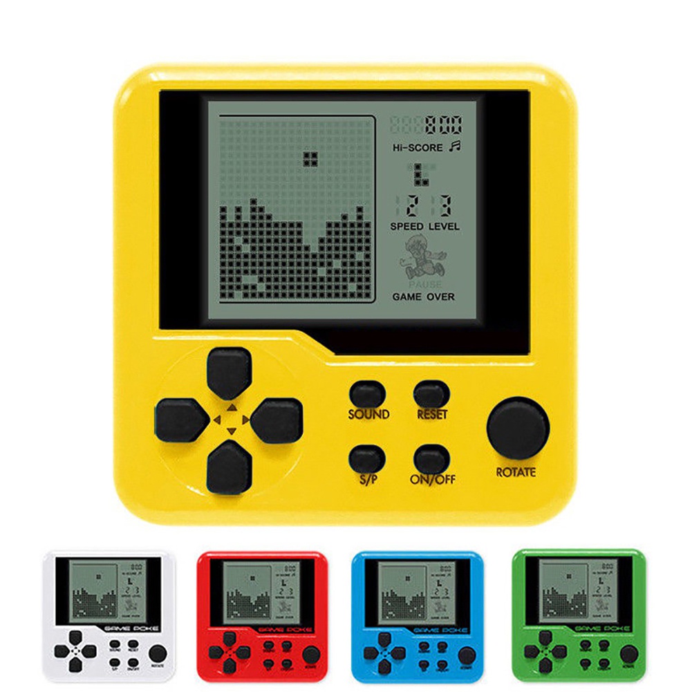 PO-Mini 2.7inch Phong Cách Cổ Điển Dành Cho Bé,Máy Chơi Game Tetris Cầm Tay