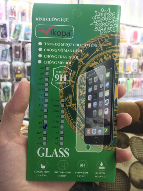 Kính Cường Lực Vikopa J3pro J4 J5prime J6 J7prime J7pro J7plus J8 A520 A720 A6plus J6plus J4plus A20 A30 A50 M20