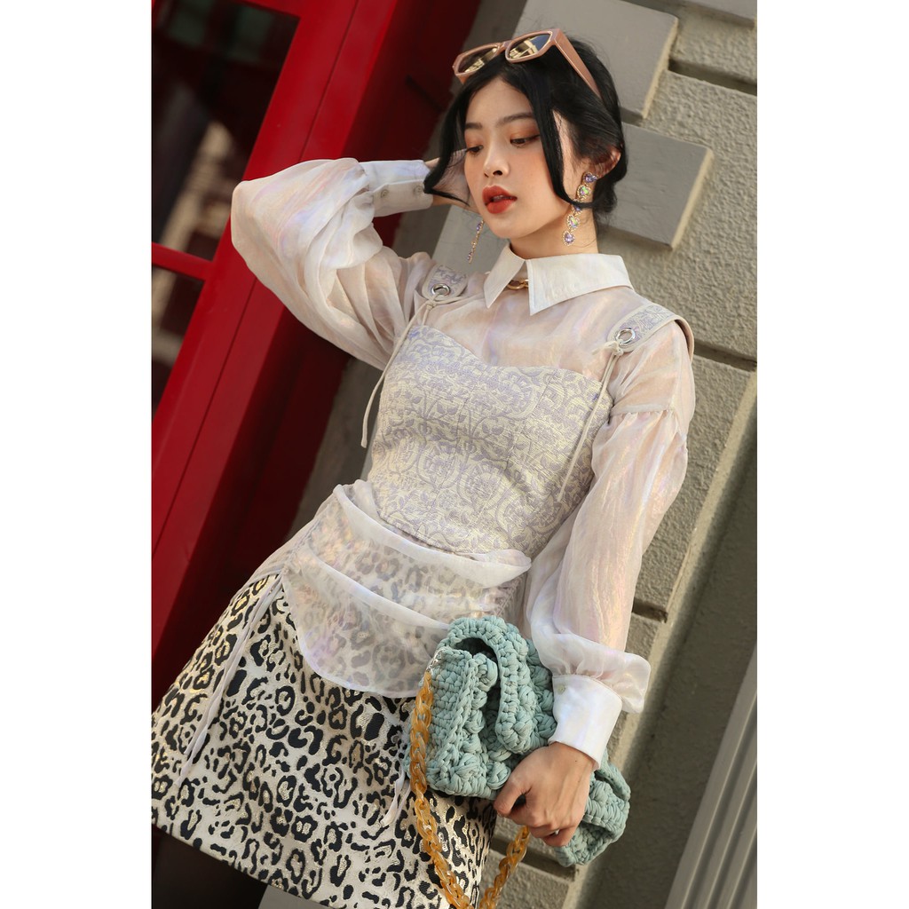 PERSIMMON - Áo corset gấm Glenda | BigBuy360 - bigbuy360.vn