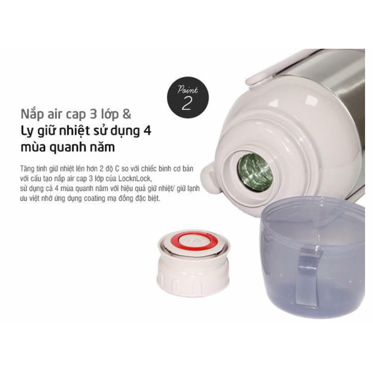 Bình giữ nhiệt Lock&amp;Lock 500ML LHC6800FU-màu tím giữ nhiệt 6-8h