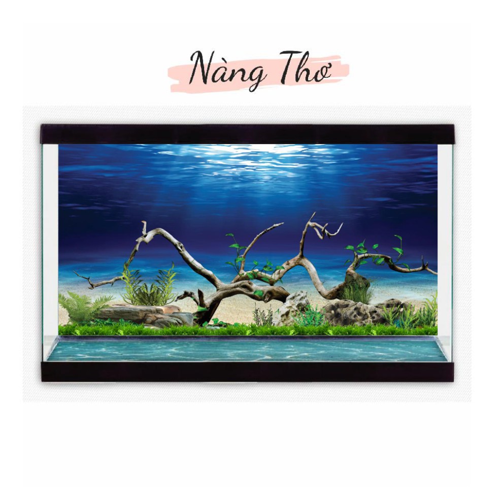 DECAL HỒ CÁ CÂY THUỶ SINH 3D_THIẾT KẾ NÀNG THƠ