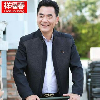 Áo khoác nam trung niên kiểu dáng sang trọng QCNP734