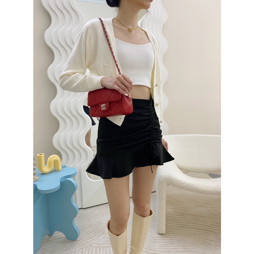 SKIN by NUDIEYE - Áo hai dây vải thun gân Kim Cami Top
