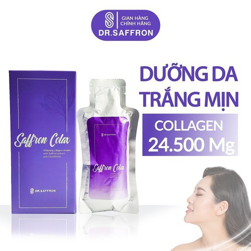 Collagen Saffron Colax hộp 7 túi 30ml - Collagen cô đặc thương hiệu Dr.Saffron