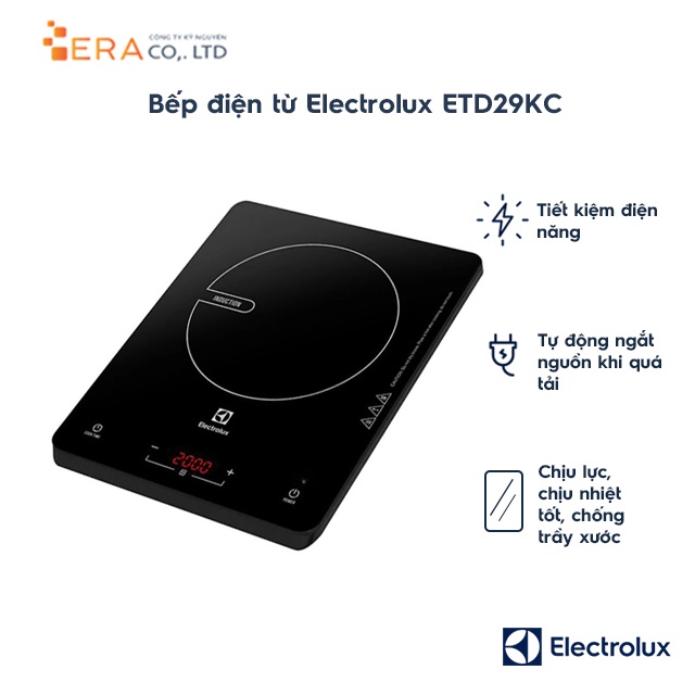 Bếp điện từ Electrolux 2000W ETD29KC / ETD29MKC