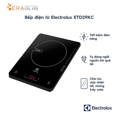 Bếp điện từ Electrolux ETD29MKC 2000W ( Tặng kèm nồi ) - Hàng chính hãng bảo hành 24 tháng