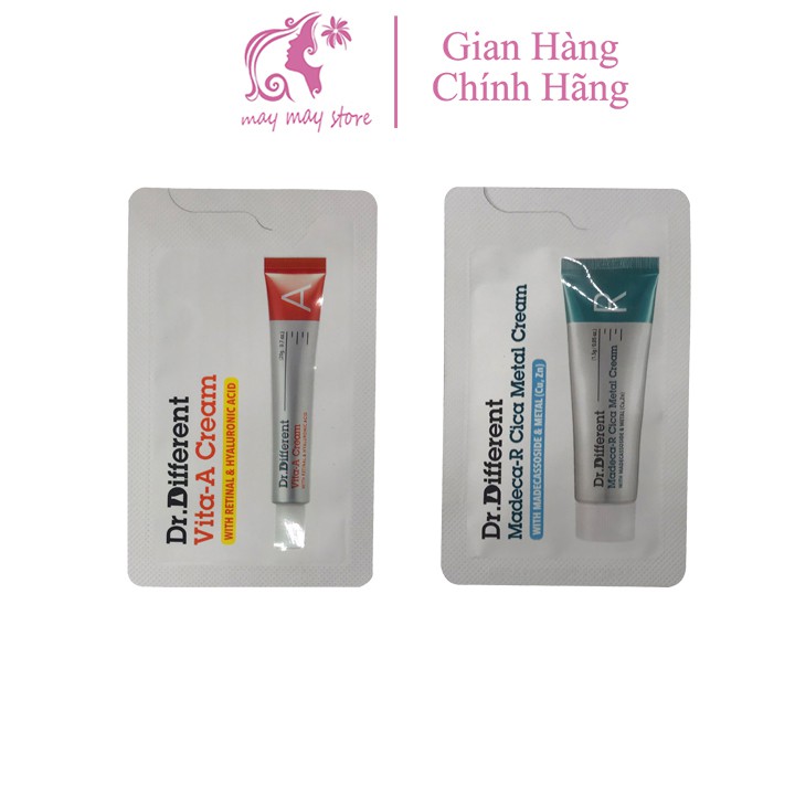 Kem chống lão hoá Dr.Different Vita A Cream chứa retinal gói dùng thử, kem retinal , retinol Hàn Quốc