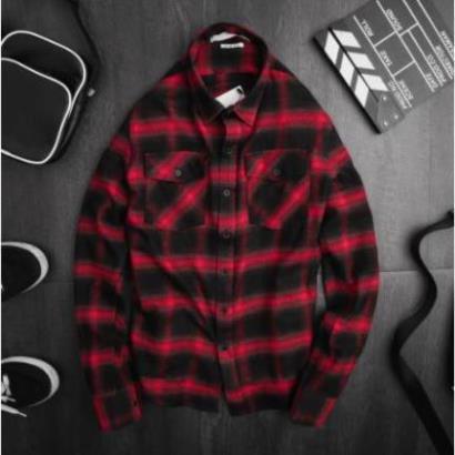 Áo sơ mi kẻ dạ vải mềm mịn, dáng body, phong cách trẻ trung, năng động, phù hợp mọi lứa tuổi | BigBuy360 - bigbuy360.vn