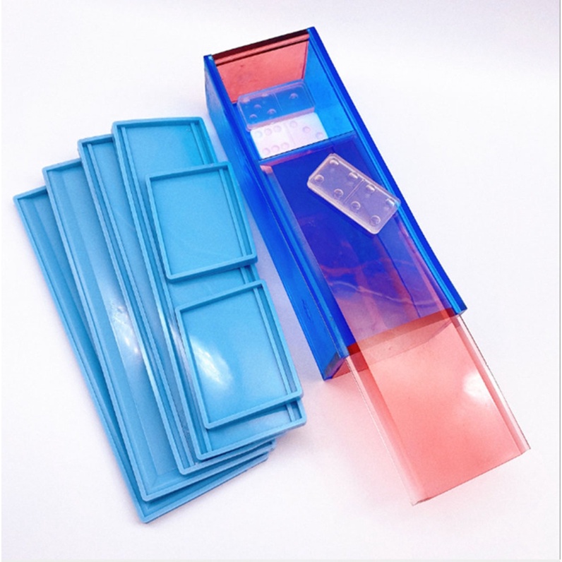 1 Bộ Khuôn Làm Domino Bằng Silicone Epoxy Resin DIY