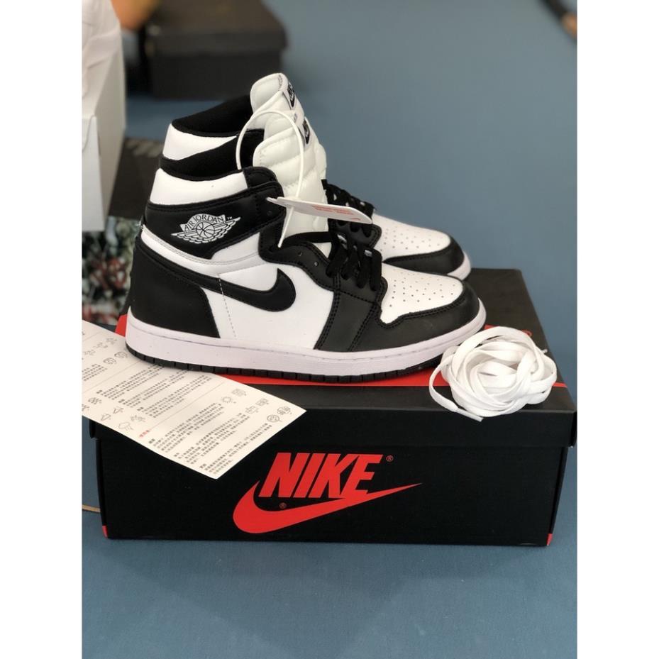 𝐒𝐢ê𝐮 𝐑ẻ Giày jordan 1 cổ cao panda , giày jd1 nam nữ màu đen trắng size 36-43 fuil boxbill