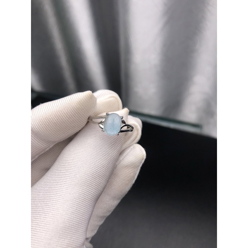 nhẫn hạt aquamarine free size rất đẹp