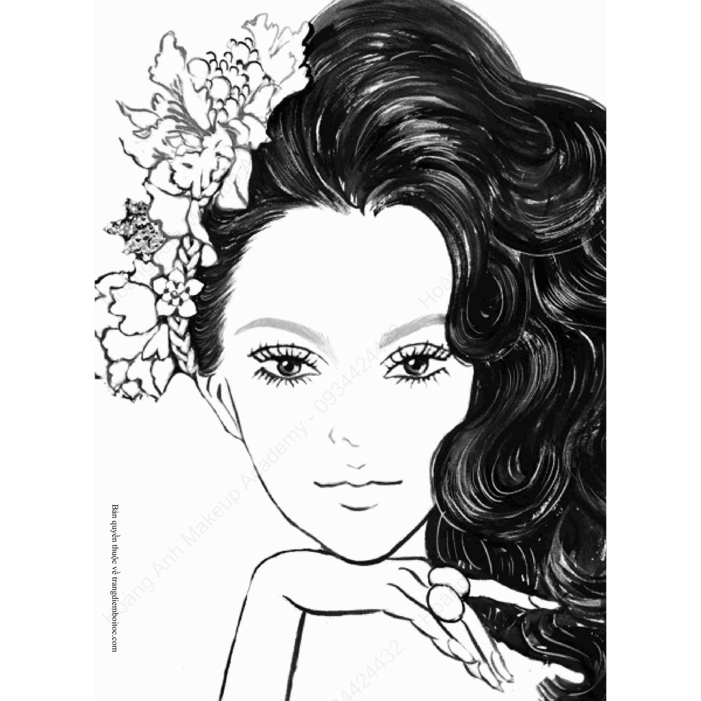 Bộ giấy trang điểm Makeup Facechart beauty