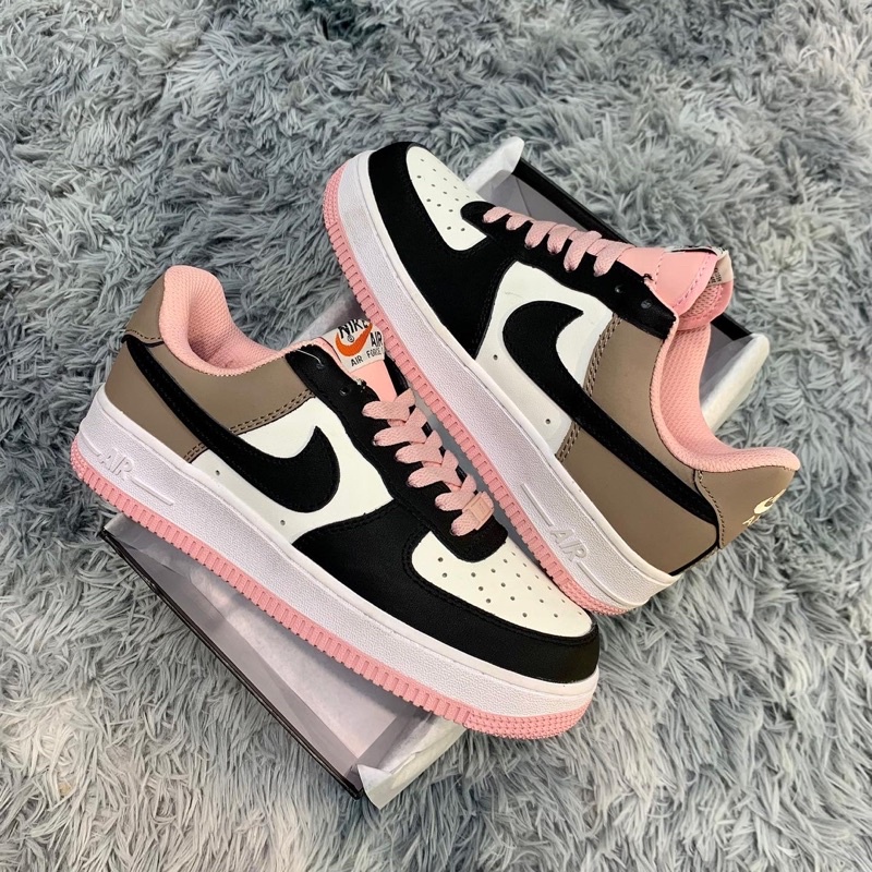 AF1 hồng đen nâu mẫu mới giày thể thao sneaker Nam Nữ ảnh thật tự chụp + FREESHIP