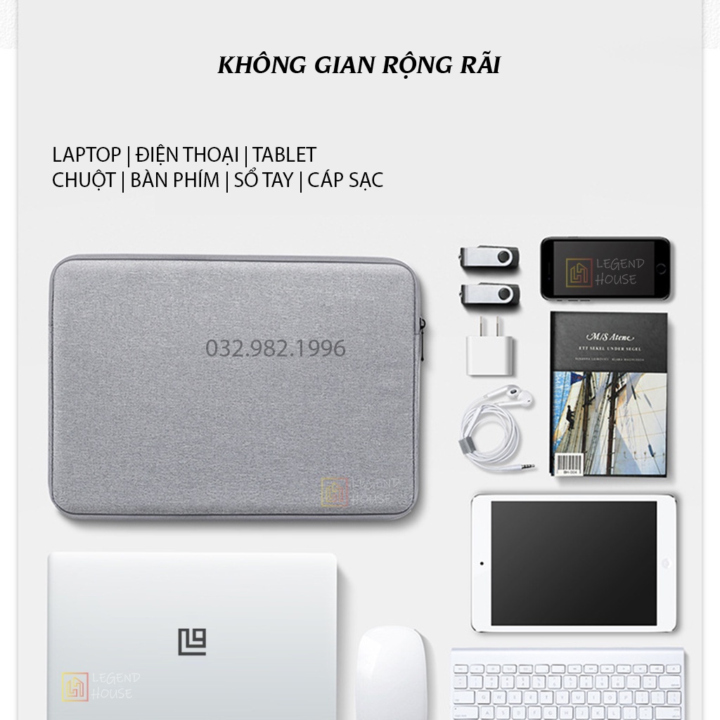 Túi chống sốc Laptop Macbook Ultrabook 14 inch, 15.6 inch Túi đựng Laptop Macbook Nam Nữ Cao Cấp Chống Nước Chống Va Đập