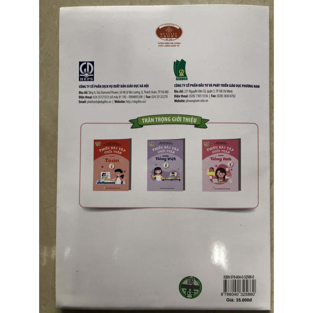 Sách - Phiếu bài tập cuối tuần Toán 3 - Kết nối tri thức với cuộc sống - NXB Giáo dục