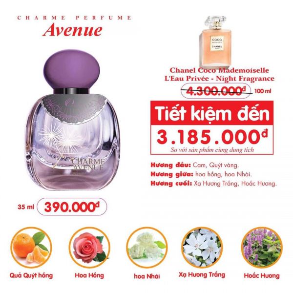 Nước hoa nữ Avenue - GỢI CẢM, TƯƠI TRẺ  - Nước hoa chính hãng