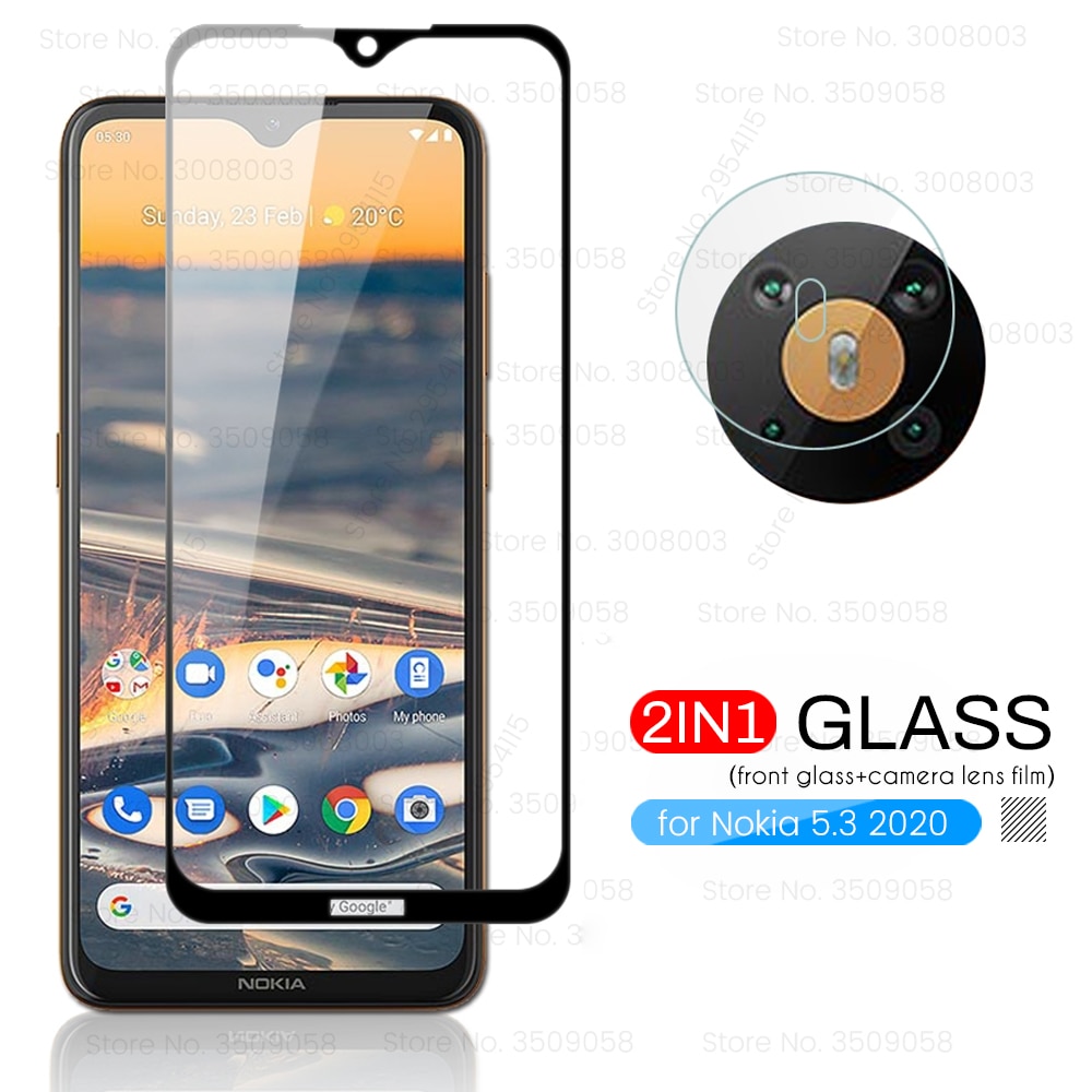 Miếng Dán Cường Lực Bảo Vệ Camera 2 Trong 1 Cho Nokia 5.3 2020 Nokia 5.3. 55 ''