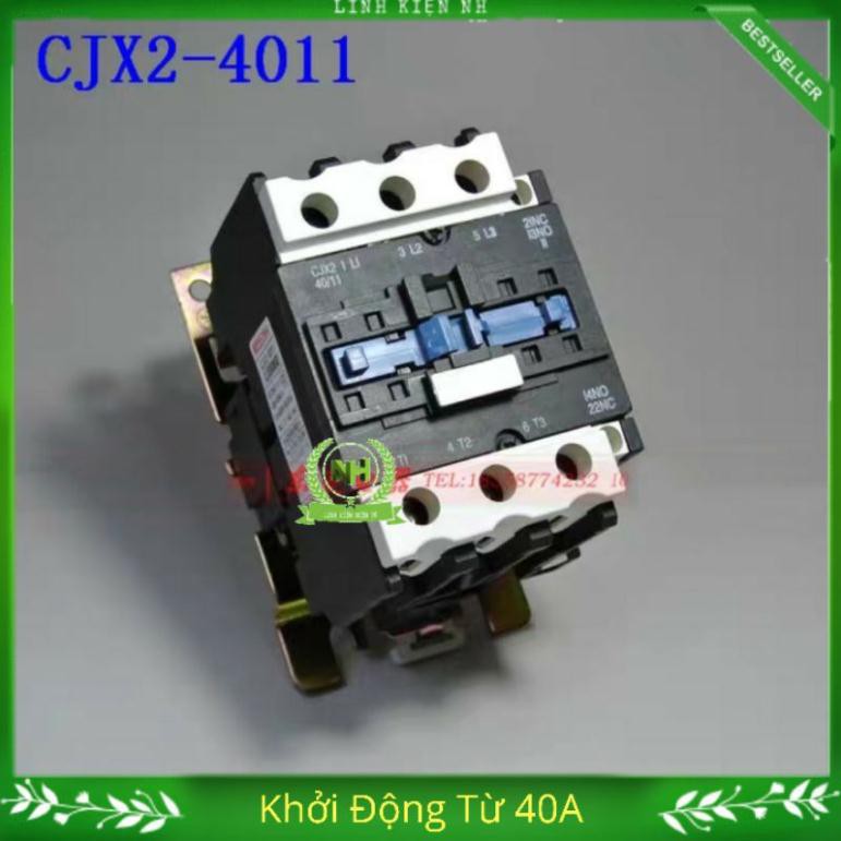 Khởi Động Từ AC Contactor CJX2 4011 220V/380V-40A Loại Tốt