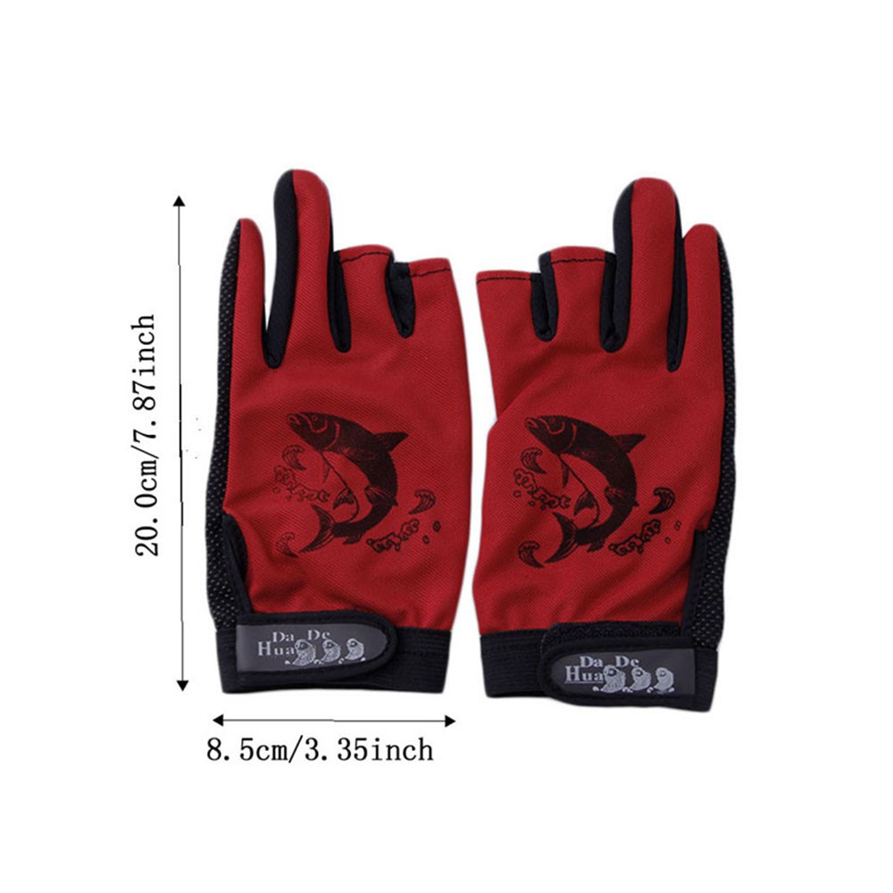 MUVAKO 1 Đôi Găng Tay Câu Cá Chống Trượt Bằng Vải Neoprene