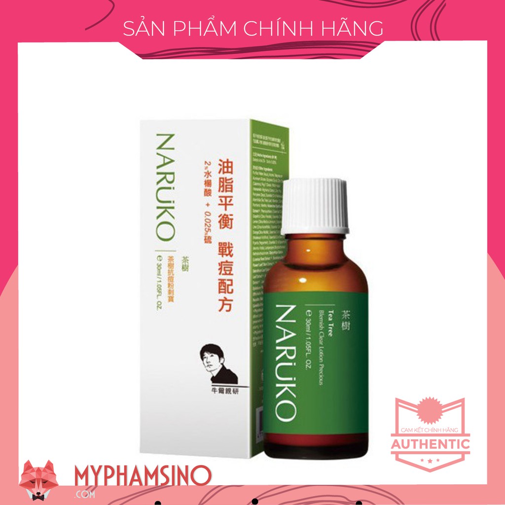 [CHÍNH HÃNG] Chấm Mụn Đậm Đặc Naruko Tràm Trà Giảm Trứng Cá, Mụn Đầu Đen, Diệt Khuẩn