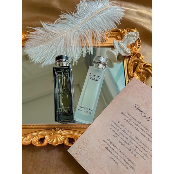 Tinh dầu nước hoa Dubai Luxury phiên bản mới 50ml mùi thơm dành cho cả nam và nữ ,lưu hương từ 8-12 tiếng