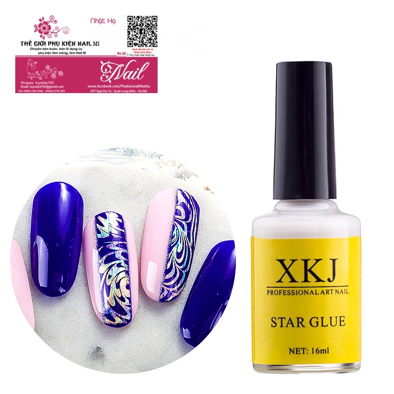 Keo Foil/ Keo Phoi Dán Trang Trí Móng (Lẻ 1 Chai 16ml)