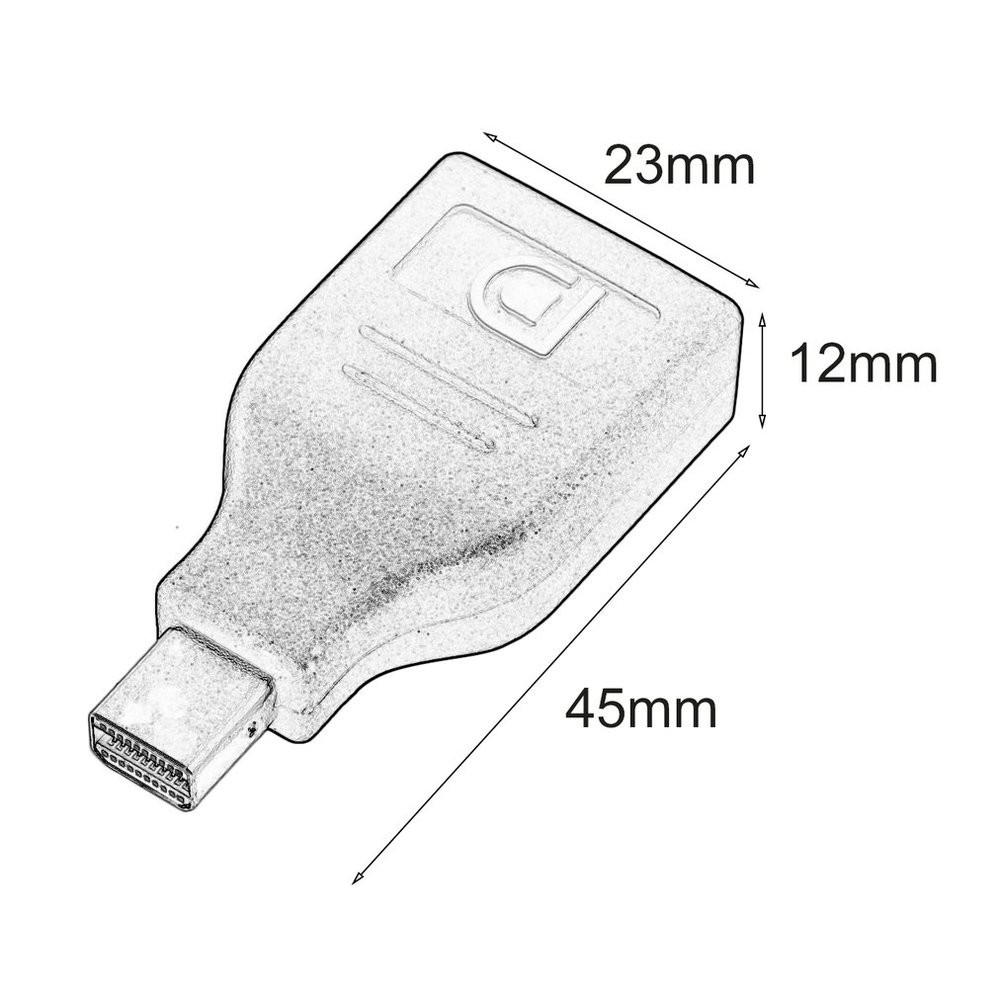 Mini Displayport Male To Display Port Female Adapter Convertor