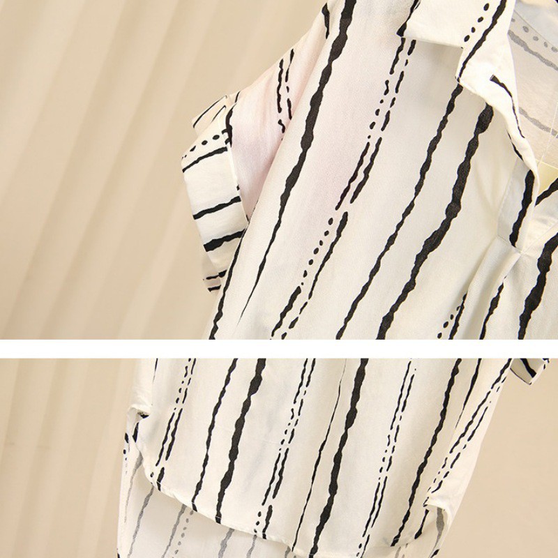 Áo Thun Nữ Tay Ngắn Họa Tiết Sọc Ngang Thời Trang | BigBuy360 - bigbuy360.vn