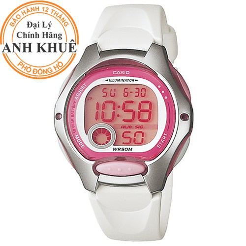 Đồng hồ nữ dây nhựa Casio chính hãng Anh Khuê LW-200-7AVDF