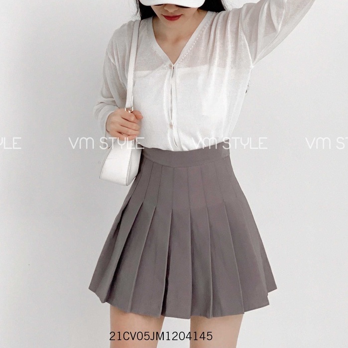 Chân váy tennis trơn nhiều màu kèm quần lót bên trong, thời trang Ulzzang nữ Fmstyle Saigon 21CV05JM1204 | BigBuy360 - bigbuy360.vn