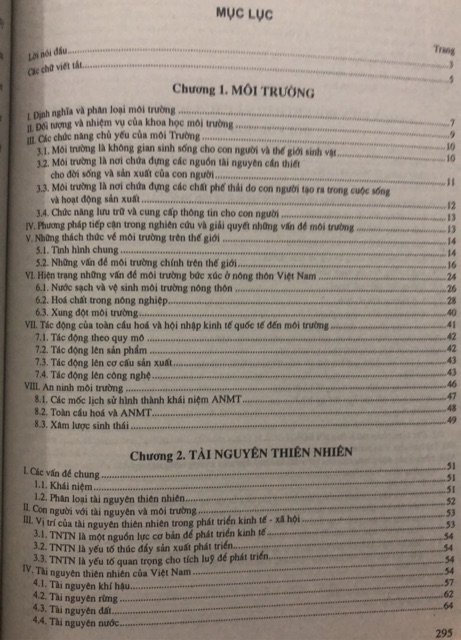 Sách - Môi trường và phát triển bền vững