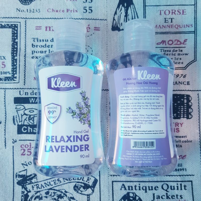 (4 MÙI) Gel rửa tay khô Kleen 100ml