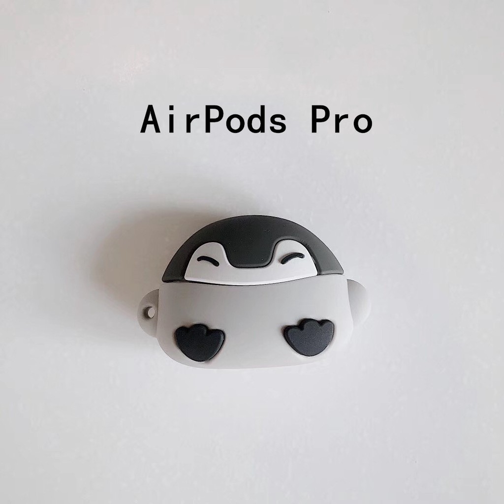 Hộp Đựng Bảo Vệ Tai Nghe Airpods Hình Chim Cánh Cụt 3d