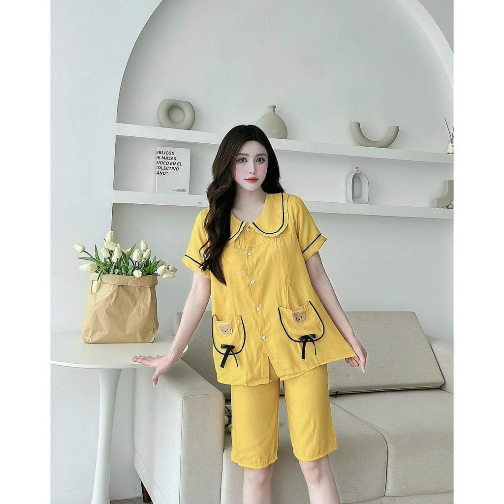 Đồ Bộ Bầu Cộc Tay Kết Hợp Sau Sinh Mùa Hè M753 Mom and Baby