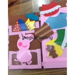 Sách vải thời trang heo Peppa