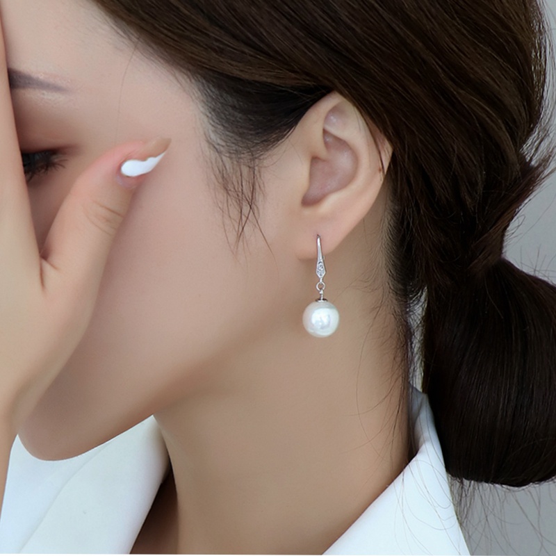 Hoa Tai Mạ Bạc 925 Đính Ngọc Trai Nhân Tạo Thời Trang 2021