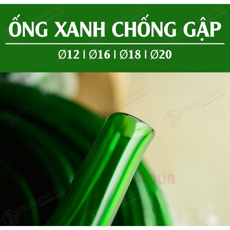 Ống Xanh Dày, Chống Gập F12 | F16 | F18 | F20 - Ống Dùng Cho Hệ Thống Lọc Bể Cá Thuỷ Sinh