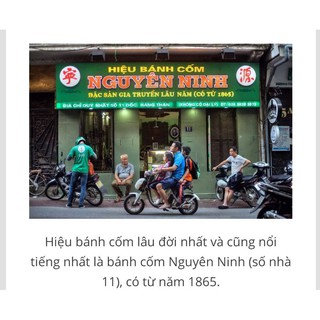 [freeship đơn 50k] Bánh cốm 130 năm NGUYÊN NINH SINCE 1865 Chính hiệu 11 dốc hàng Than. giá cho 10 bánh.