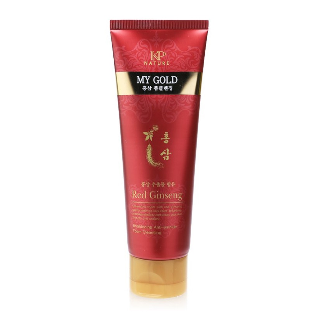 SỮA RỬA MẶT HỒNG SÂM RED GINSENG FOAM CLEANSING MY GOLD KP NATURE 130ML