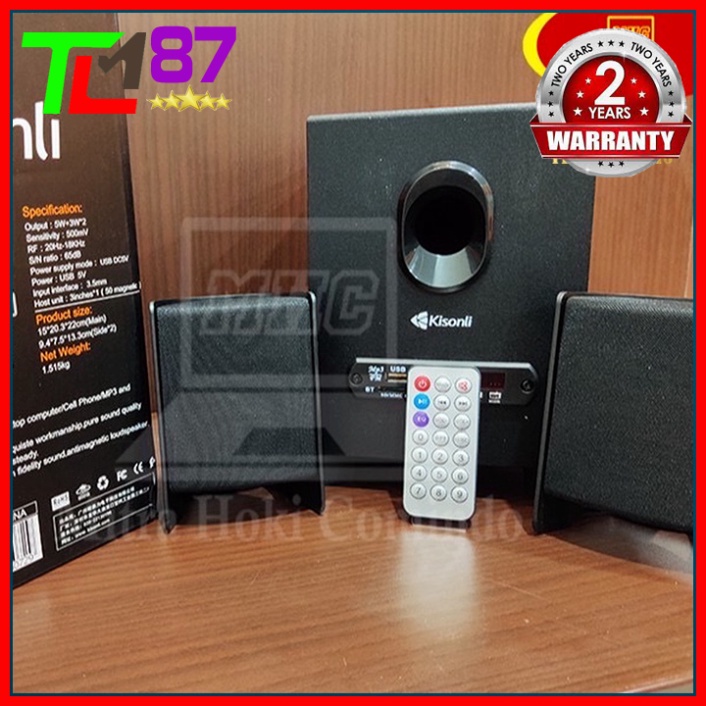 Loa Máy Vi Tính PC Laptop Chính Hãng Bluetooth Để Bàn Cao Cấp 2.1 KISONLI TM-6000U - Loa Nghe Nhạc Mini Có Dây