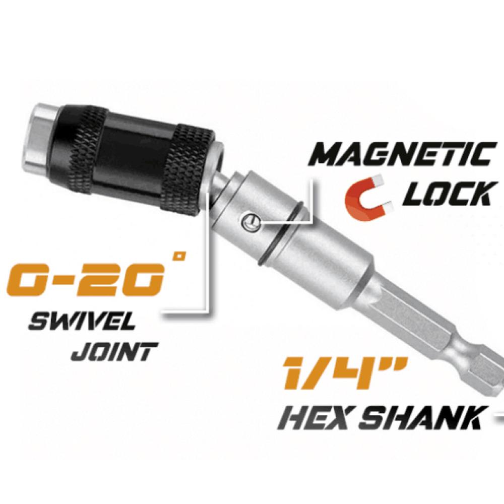 LANFY Mũi Khoan Nam Châm 20 Độ° Giá Đỡ Mũi Khoan Xoay Được Tiện Dụng