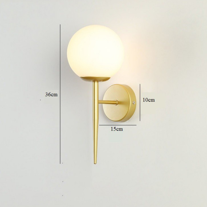 Đèn gắn tường trang trí phòng khách,phòng ngủ Mã HG9851  2 màu vàng, đen