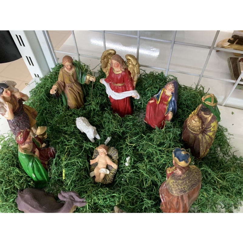 Bộ Tượng Noel Giáng Sinh Chúa giêsu ra đời cao 15cm