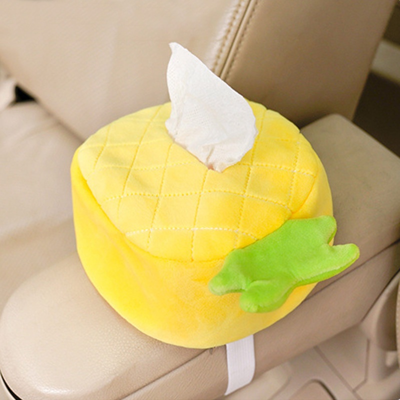 Giá Đỡ Khăn Giấy Bằng Bông Gắn Sau Lưng Ghế Xe Hơi