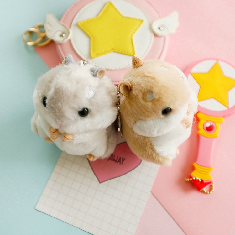Móc Khóa Hình Chuột Hamster Nhồi Bông Đáng Yêu