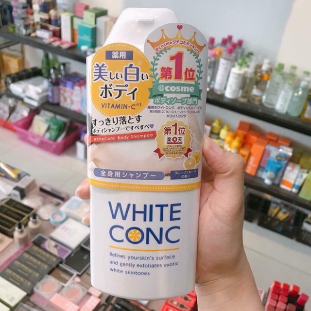 Sữa tắm trắng da white conc