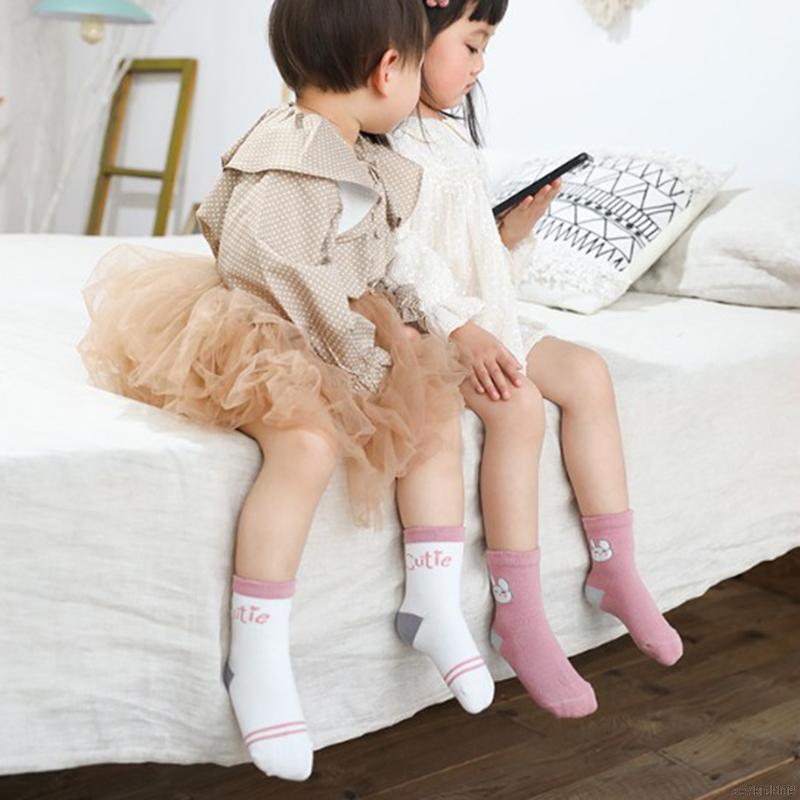 5 Đôi vớ cotton họa tiết hoạt hình dành cho bé 0-8 tuổi