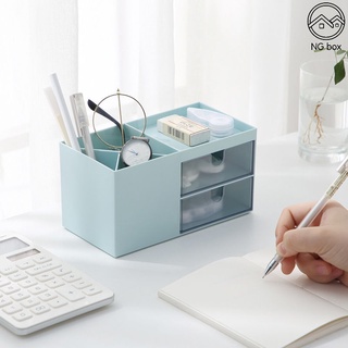 ống đựng bút trong suốt Tủ nhựa ngăn kéo mini đa năng INS