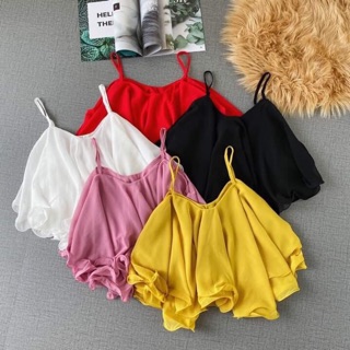 Áo kiểu voan lụa phân 2 tầng xinh xắn🐝🐝🐝🐝k